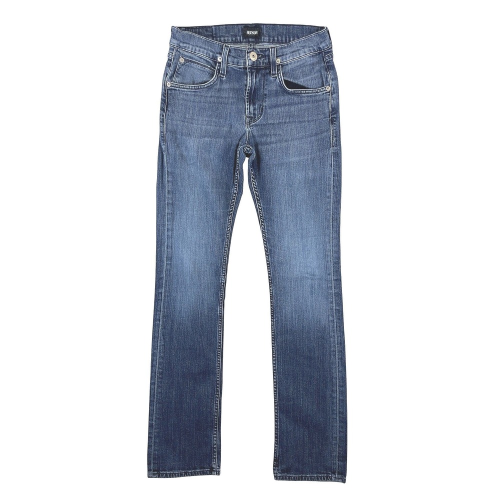 Hudson Straight Leg Jeans Women's 30 Blue Stretch Denim Slim Casual Classic